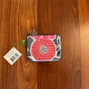 Vera Bradley Cherry Blossoms Shimmer Zip Pouch